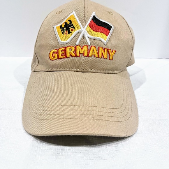 Embroidered Germany with Flags Adjustable Ball Cap - Picture 2 of 7